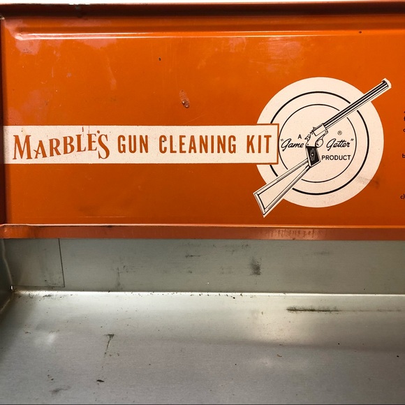 Vintage “Marble’s Gun Cleaning Kit” empty metal tin - Picture 10 of 13